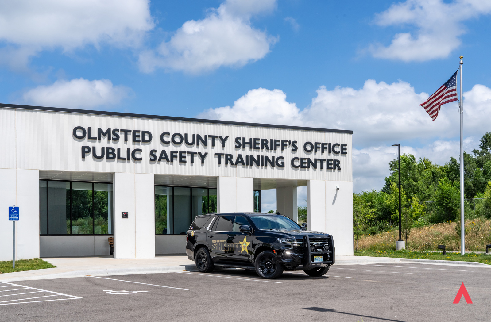 Darcy P474 Olmsted County Public Safety geothermal system in Rochester, MN Building Exterior