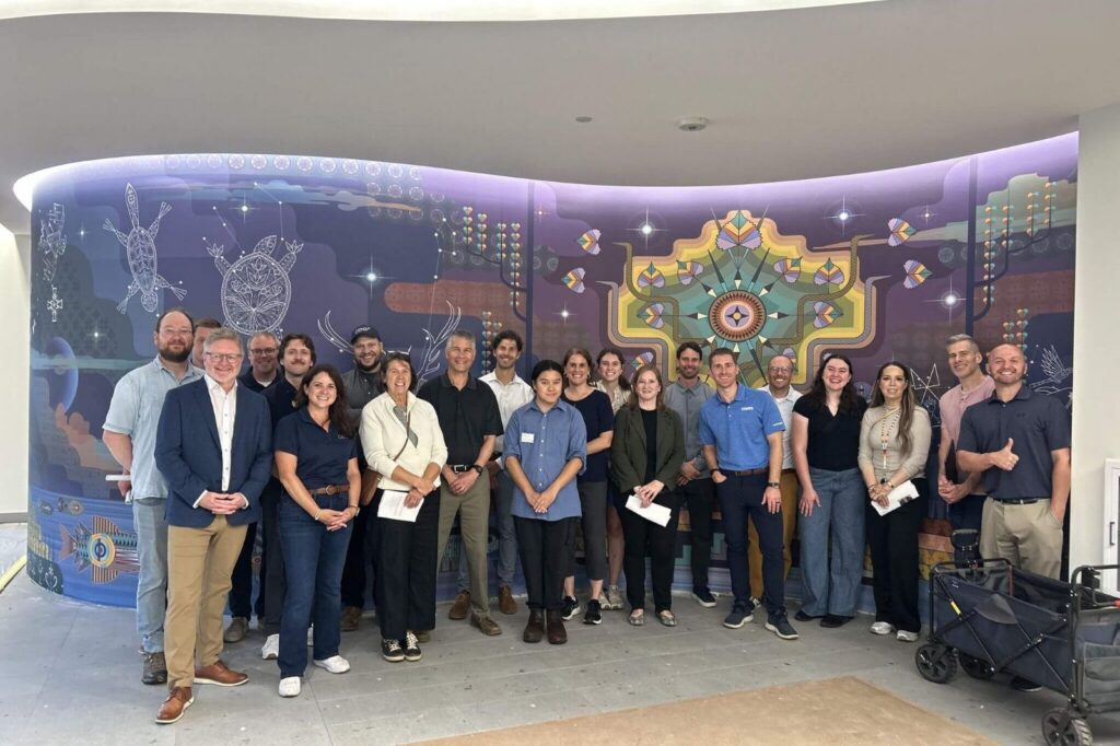 group tour of native american community clinic and wihinaphe apartments
