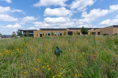 Example of government public building with Darcy Geothermal system for heating and cooling